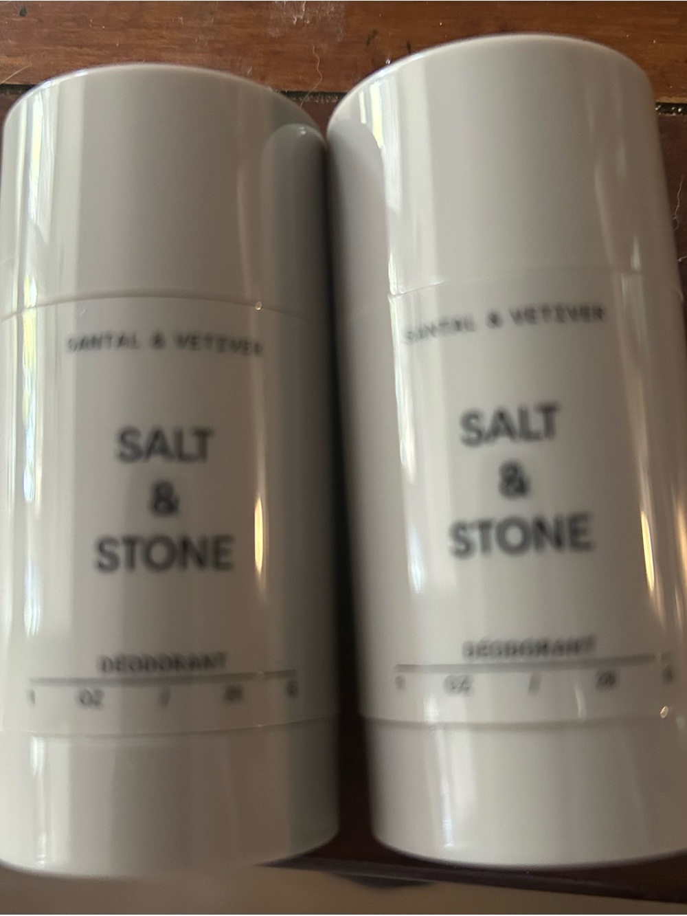 Salt & Stone mini Deodorants- Santal and Veriver